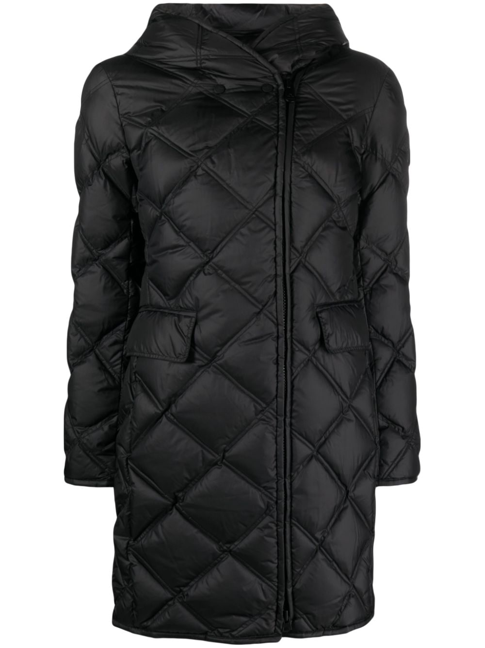 Peuterey hooded quilted coat - Black von Peuterey