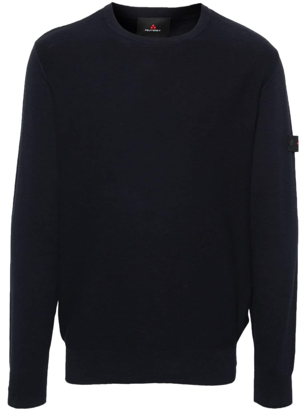 Peuterey logo-patch cotton jumper - Blue von Peuterey