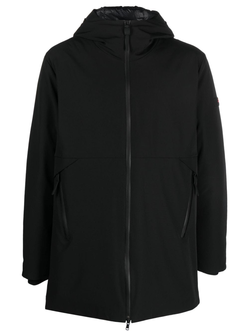 Peuterey logo-patch hooded coat - Black von Peuterey