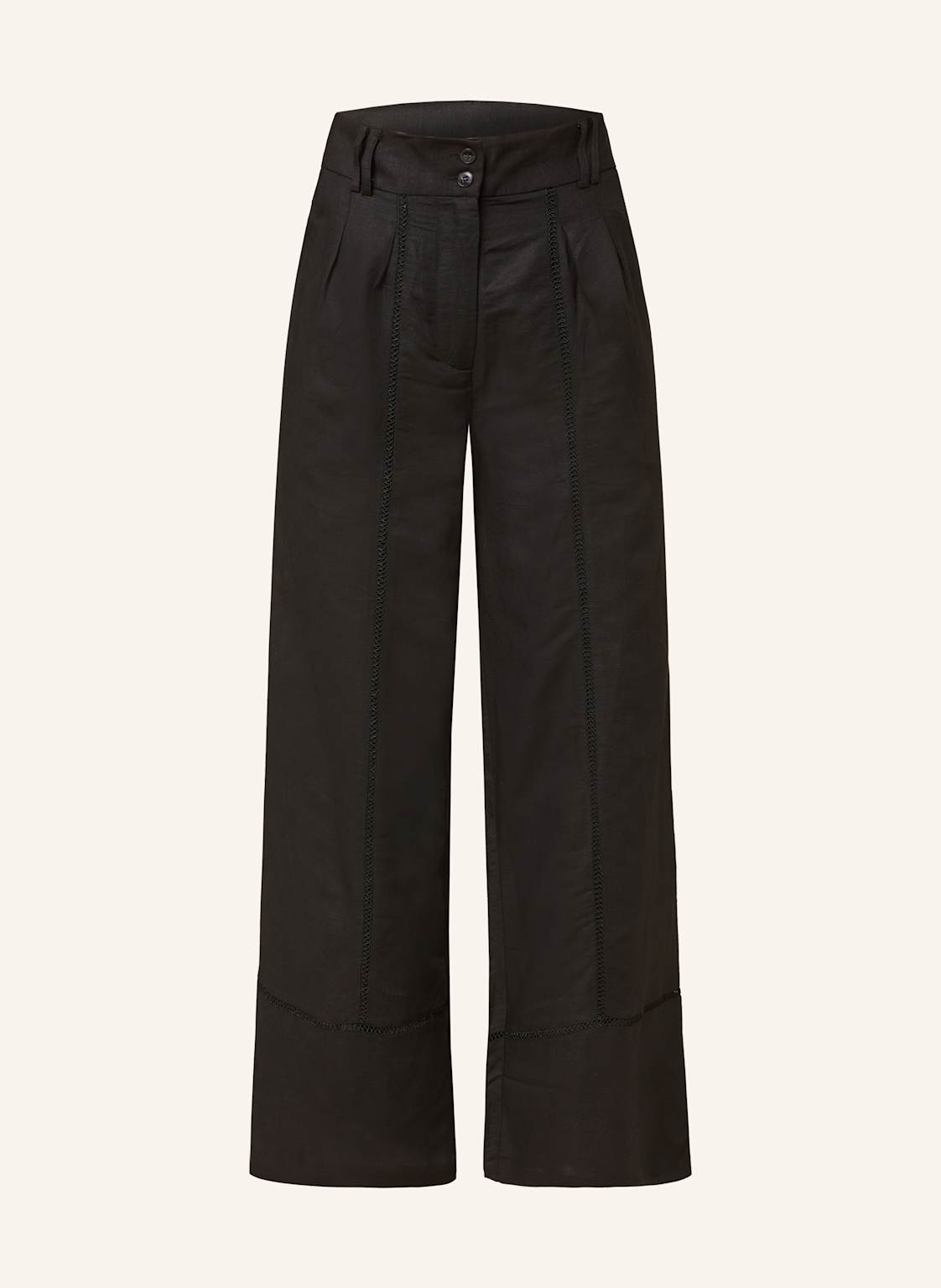 Phase Eight Marlenehose Ayse Mit Leinen schwarz von Phase Eight