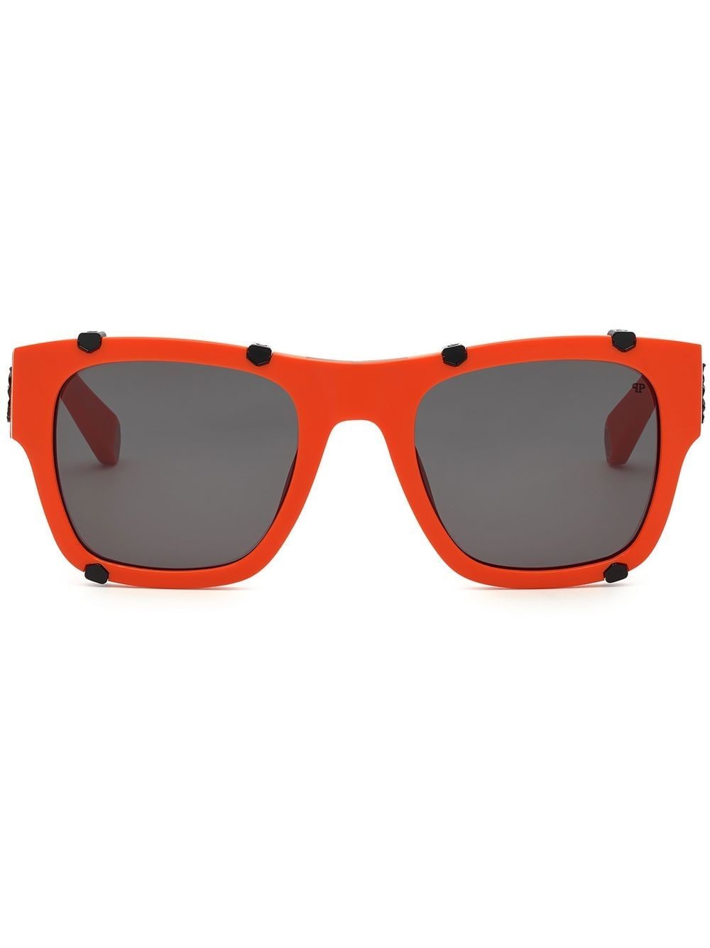 Philipp Plein Icon Hexagon square-frame sunglasses - Orange von Philipp Plein