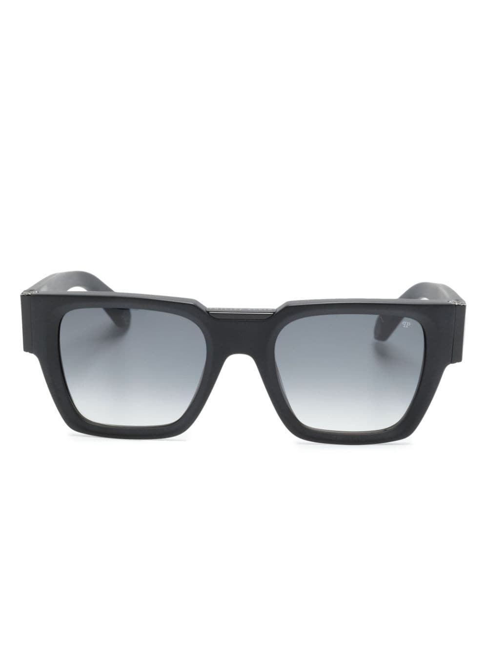 Philipp Plein logo-plaque square-frame sunglasses - Black von Philipp Plein