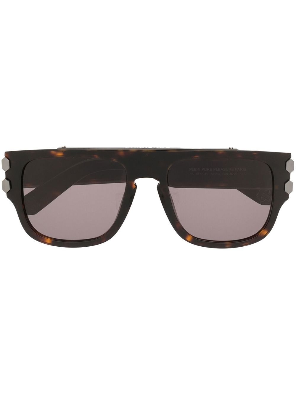 Philipp Plein tortoiseshell-effect tinted sunglasses - Brown von Philipp Plein