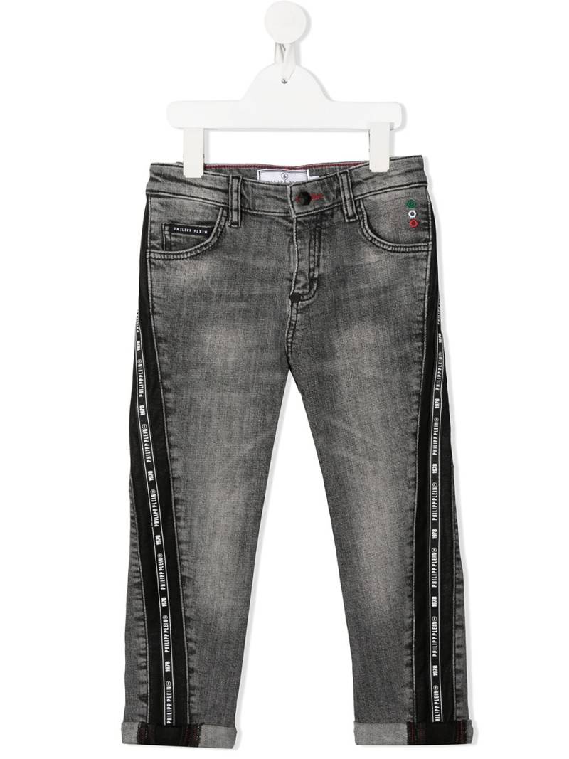 Philipp Plein Junior Iconic Plein straight-leg jeans - Grey von Philipp Plein Junior