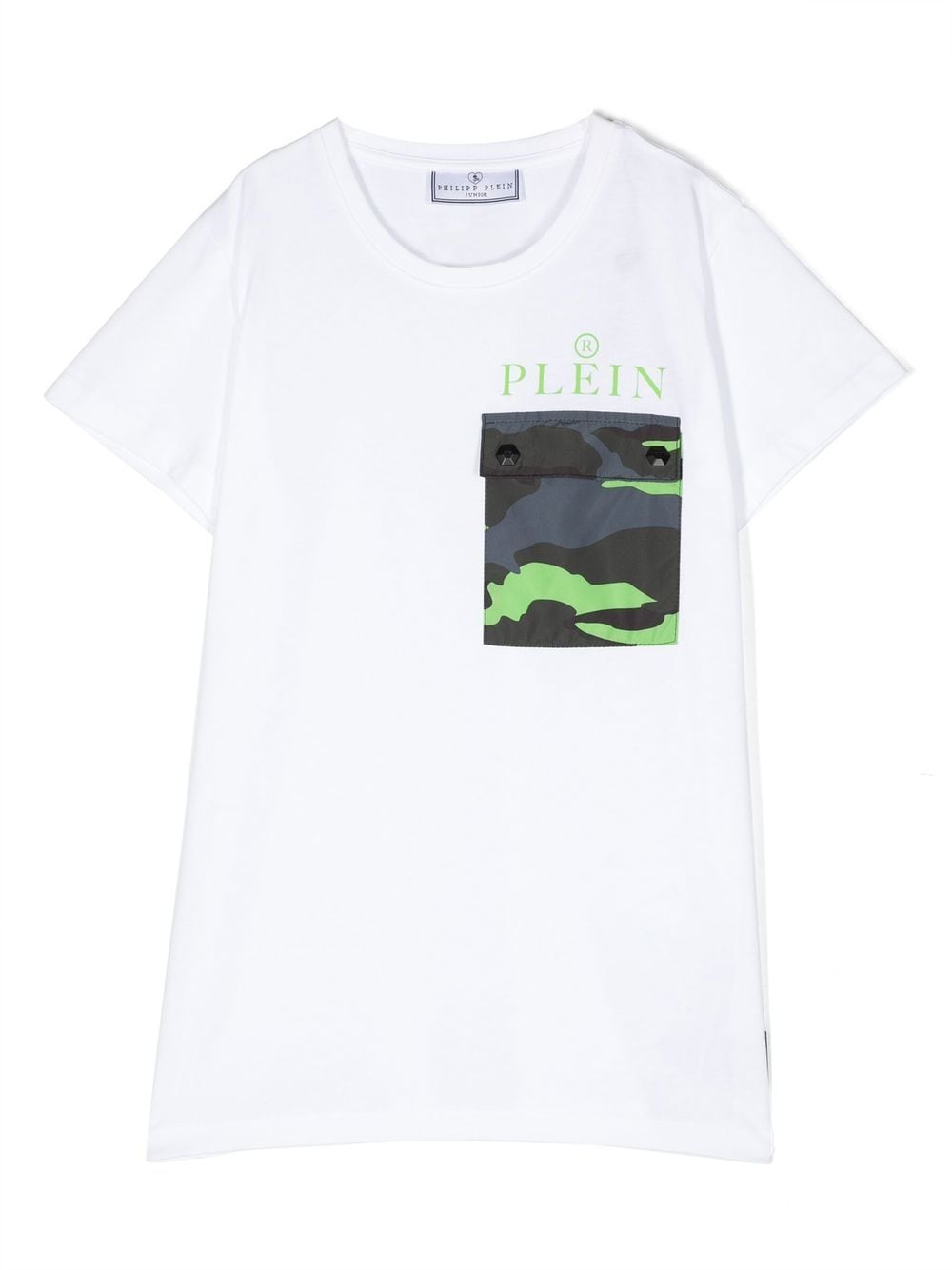 Philipp Plein Junior camouflage-print short-sleeved T-shirt - White von Philipp Plein Junior