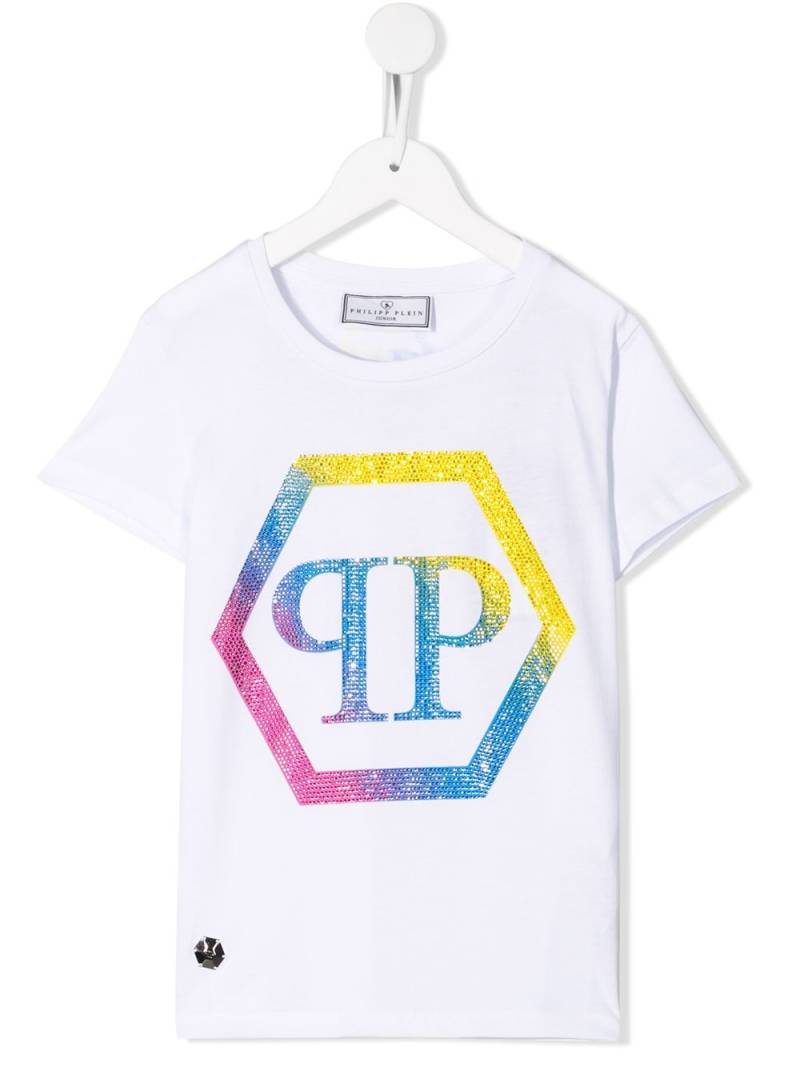 Philipp Plein Junior crystal embellished T-shirt - White von Philipp Plein Junior