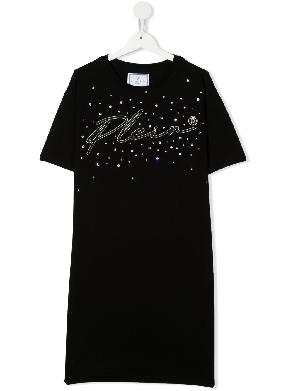 Philipp Plein Junior embroidered-logo T-shirt dress - Black von Philipp Plein Junior