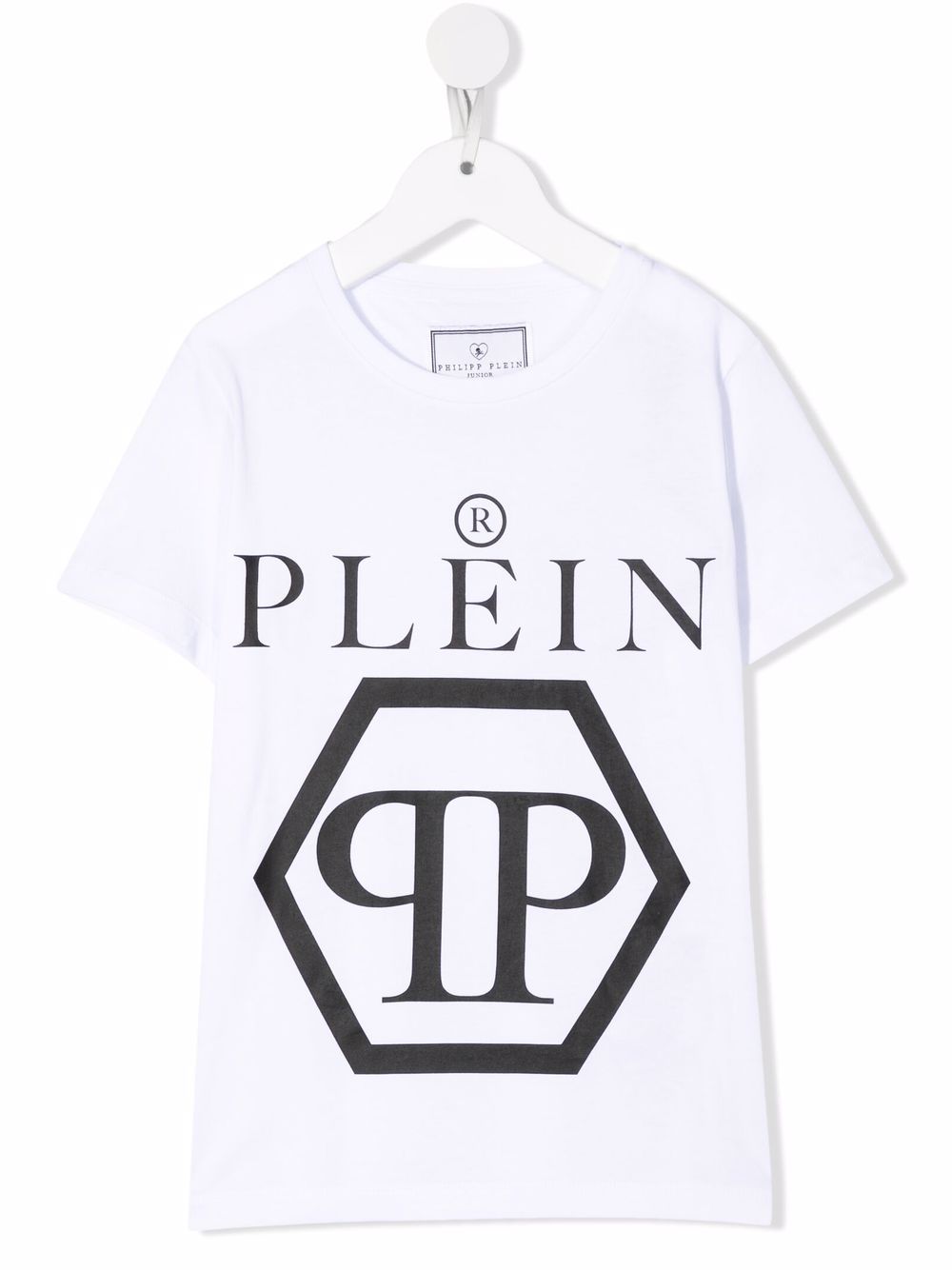 Philipp Plein Junior logo-print cotton T-Shirt - White von Philipp Plein Junior