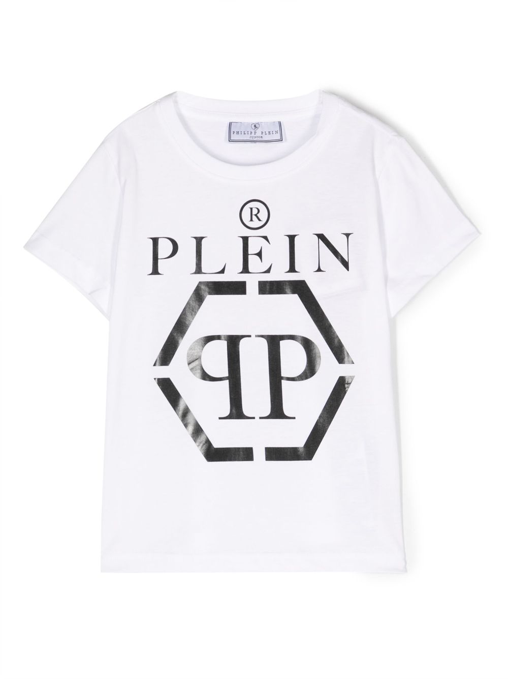 Philipp Plein Junior logo-print cotton T-shirt - White von Philipp Plein Junior