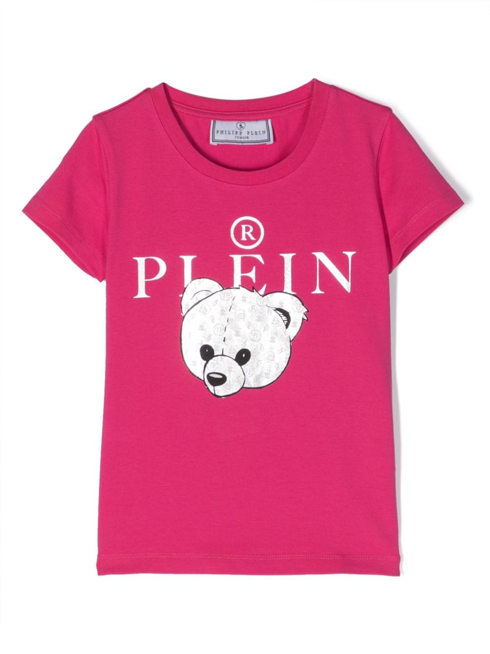 Philipp Plein Junior logo-print cotton shirt - Pink von Philipp Plein Junior