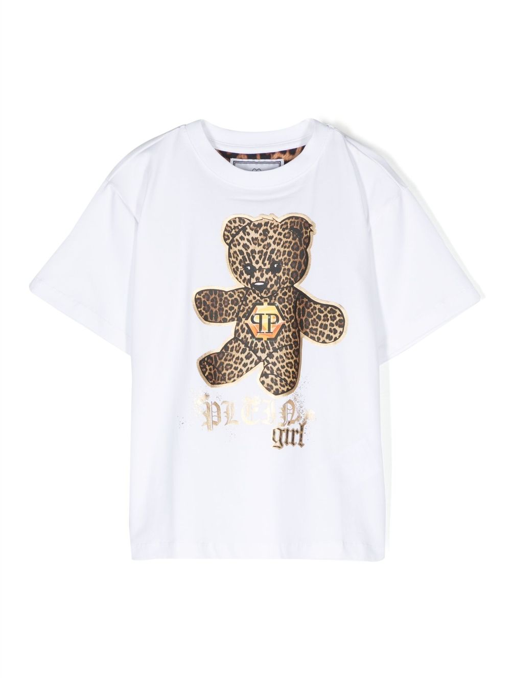 Philipp Plein Junior teddy bear print T-shirt - White von Philipp Plein Junior