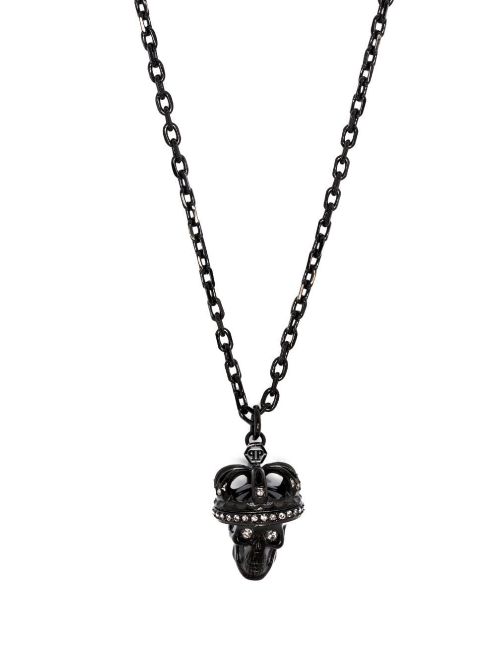 Philipp Plein 3D skull-charm necklace - Black von Philipp Plein