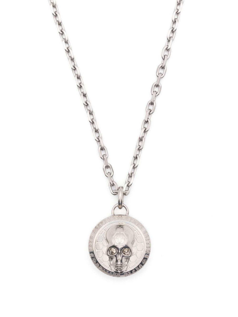 Philipp Plein 3D skull-motif necklace - Silver von Philipp Plein