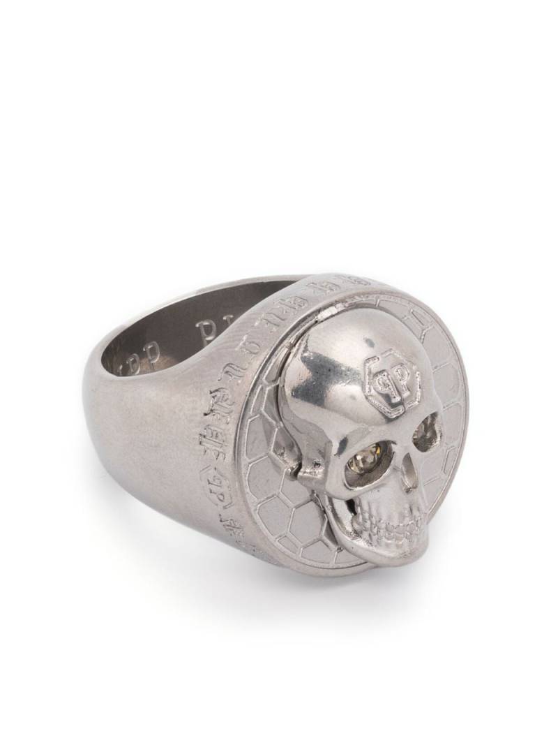 Philipp Plein 3D skull ring - Silver von Philipp Plein