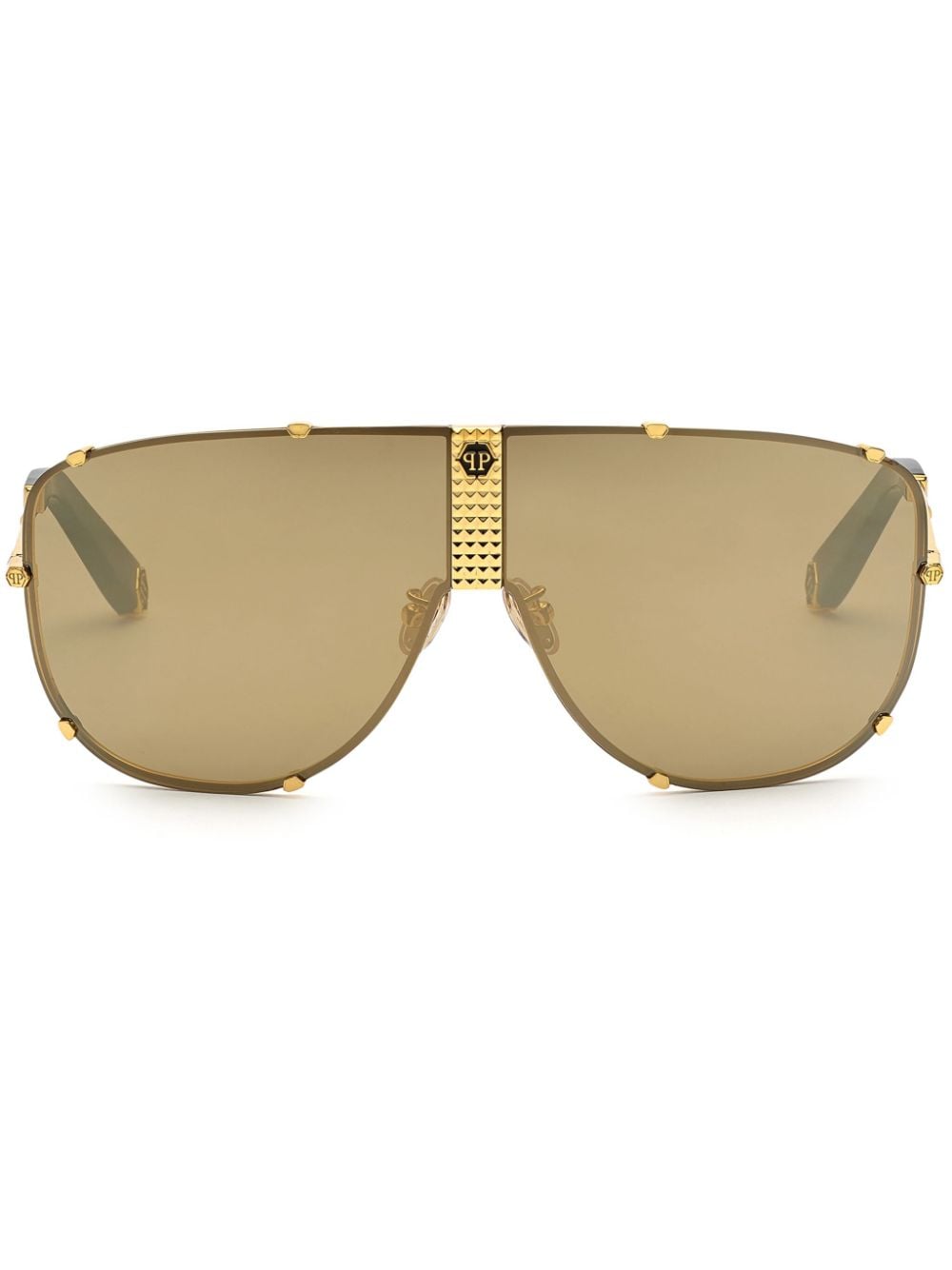 Philipp Plein oversize-frame sunglasses - Gold von Philipp Plein