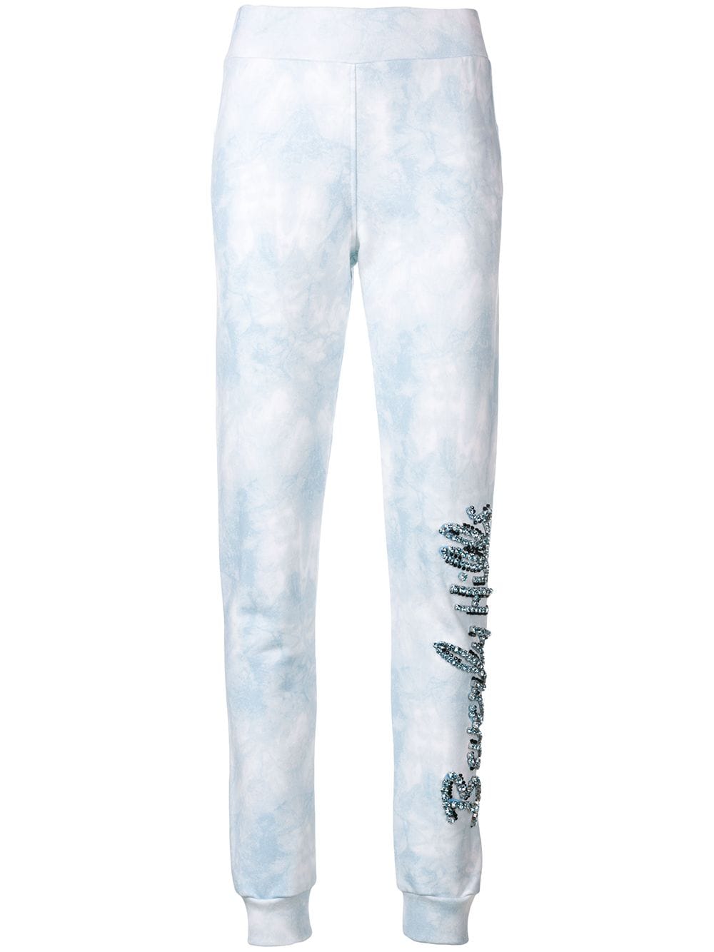 Philipp Plein Beverly Hills crystal embellished track pants - Blue von Philipp Plein