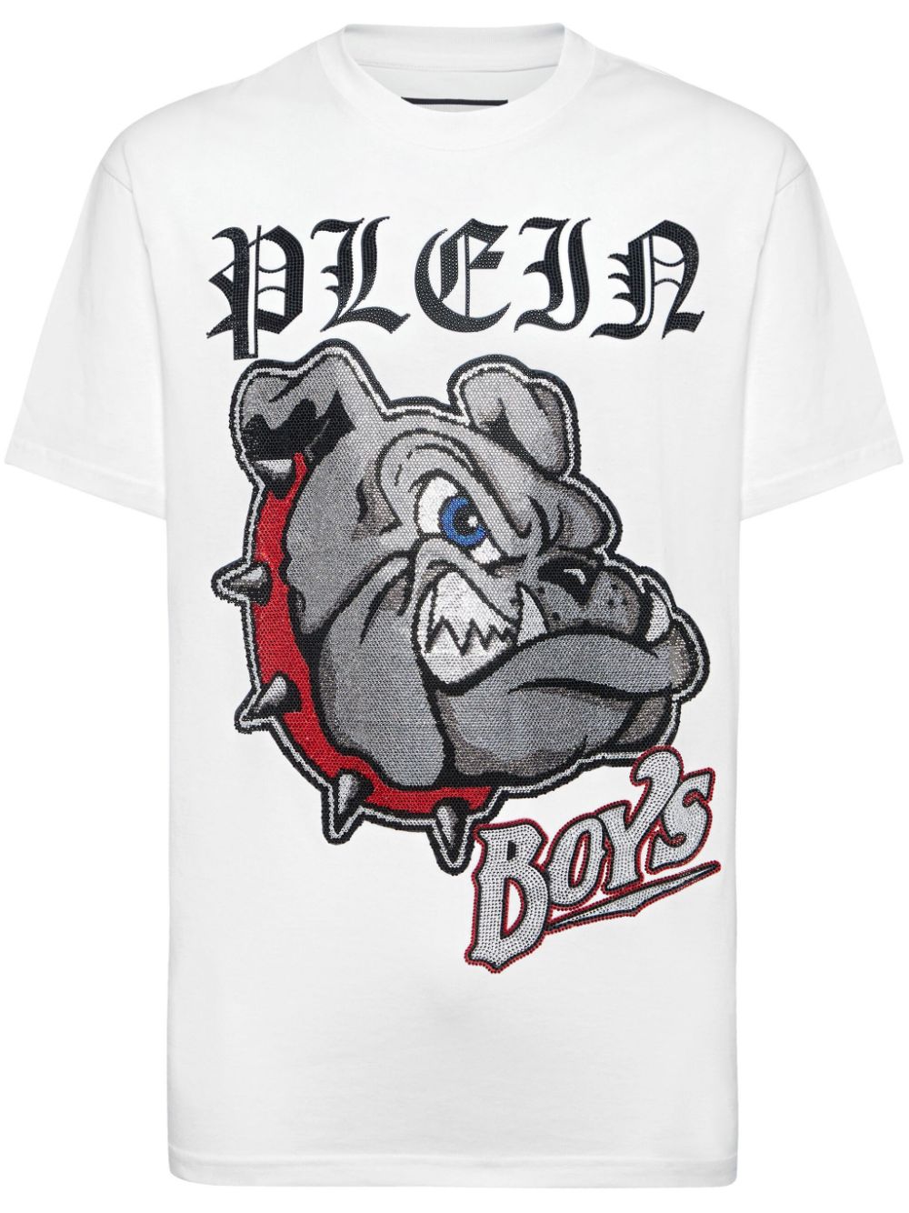 Philipp Plein Bulldogs cotton T-shirt - White von Philipp Plein