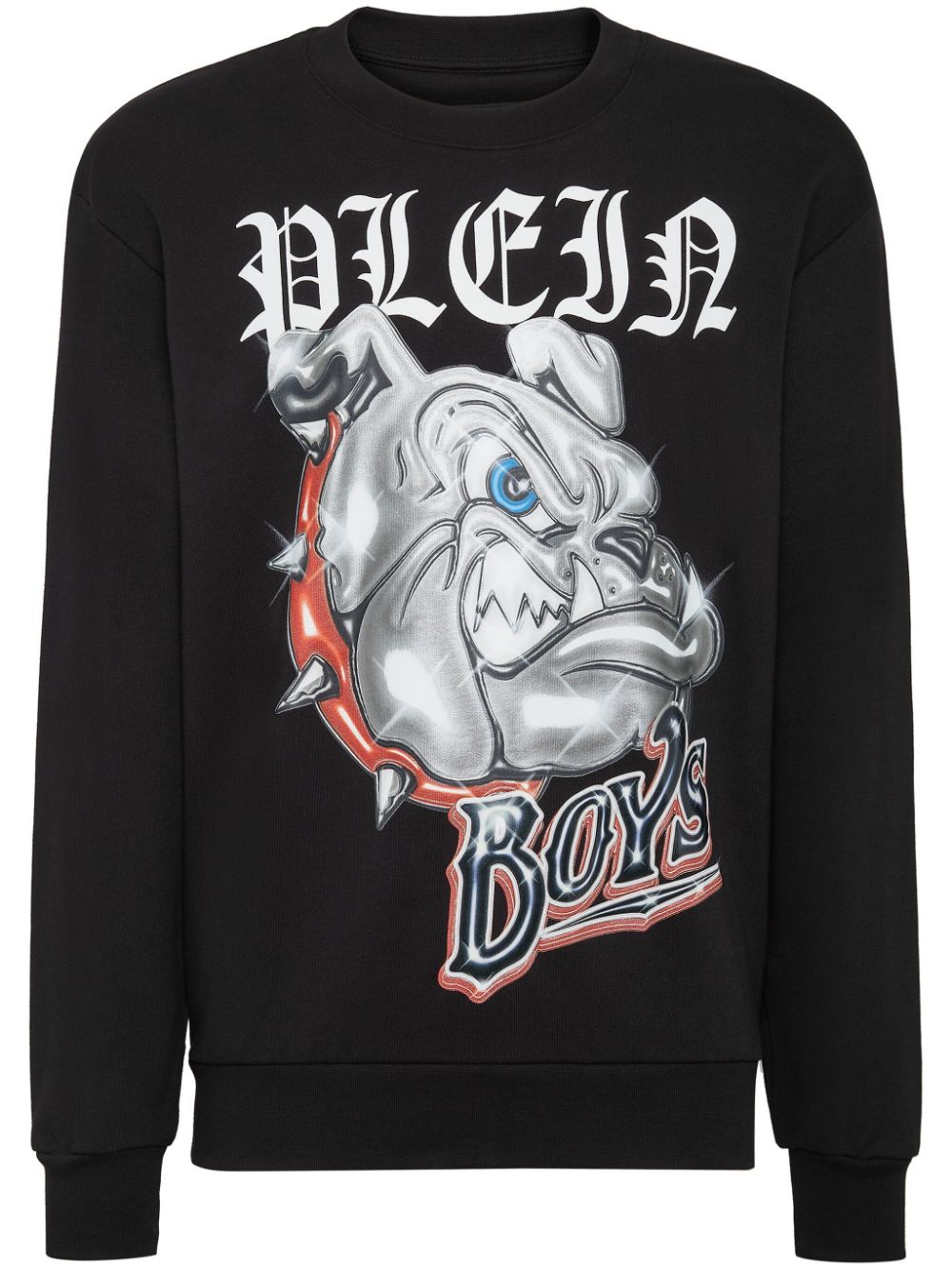 Philipp Plein Bulldogs cotton sweatshirt - Black von Philipp Plein