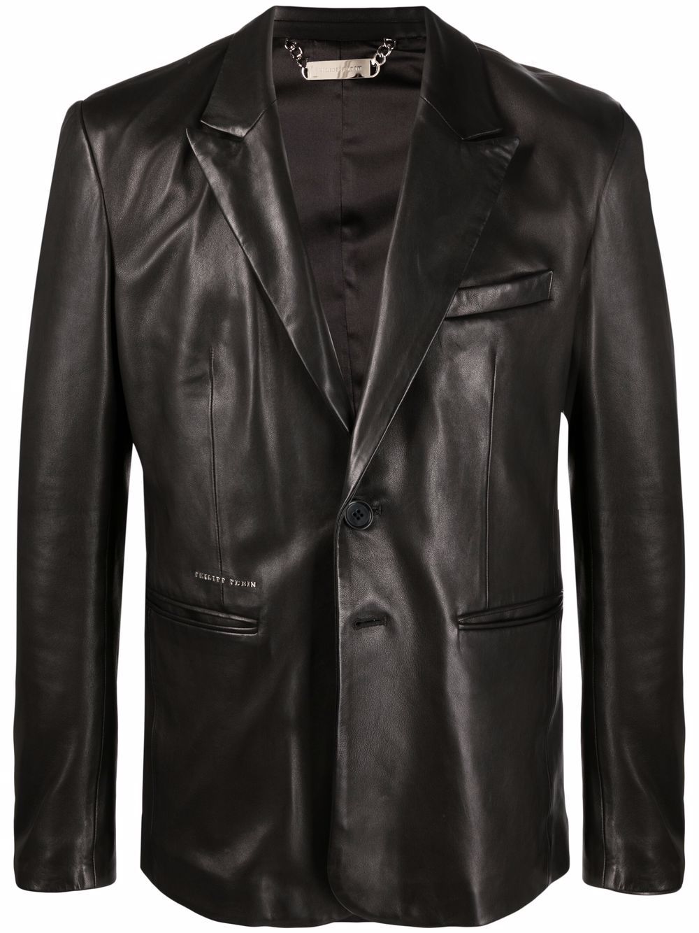 Philipp Plein Casanova leather blazer - Black von Philipp Plein