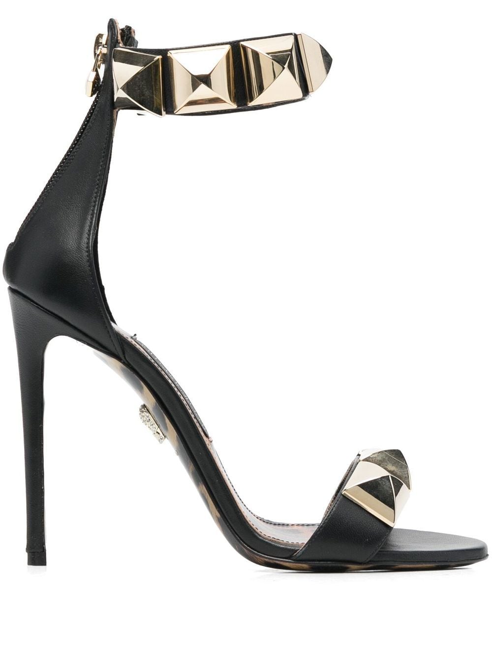 Philipp Plein Crystal 120mm stud-embellished sandals - Black von Philipp Plein