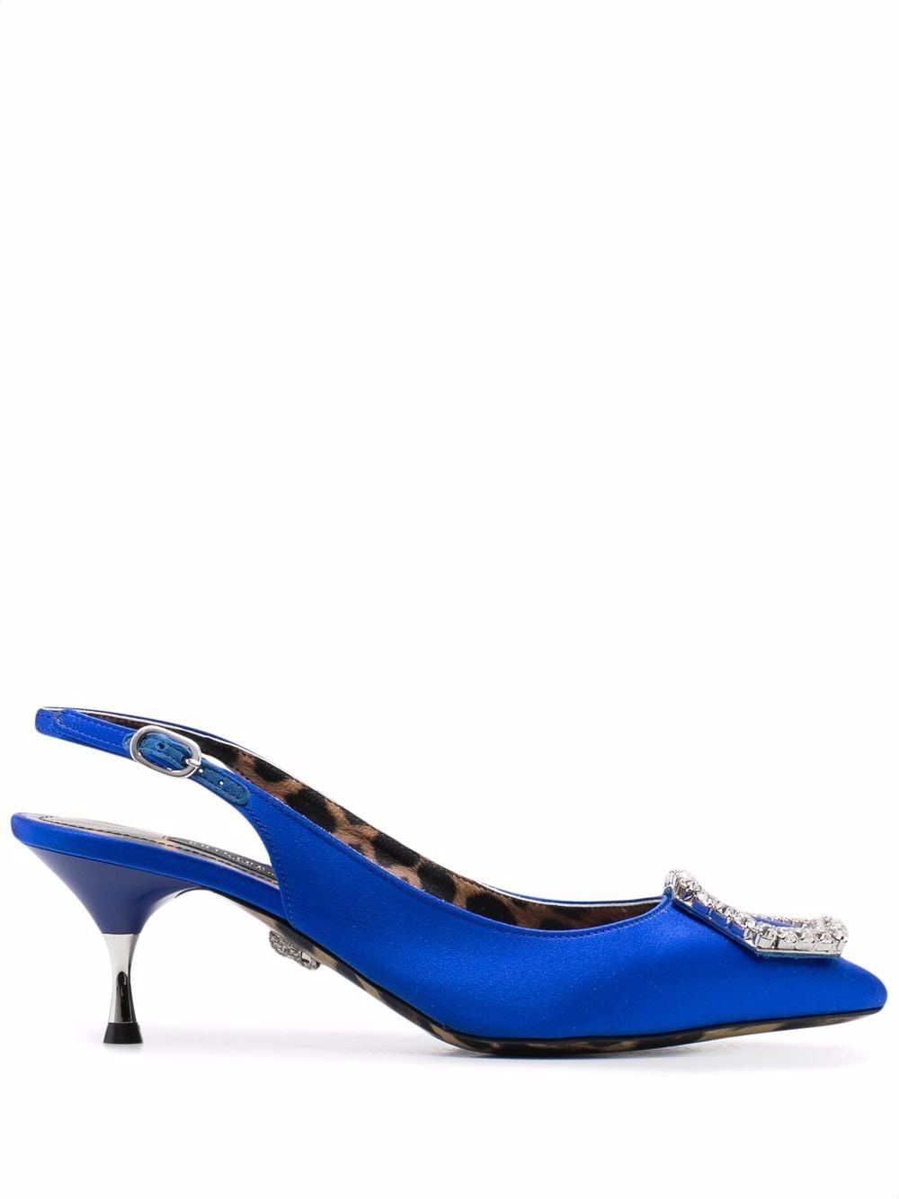 Philipp Plein Crystal Hexagon leather pumps - Blue von Philipp Plein