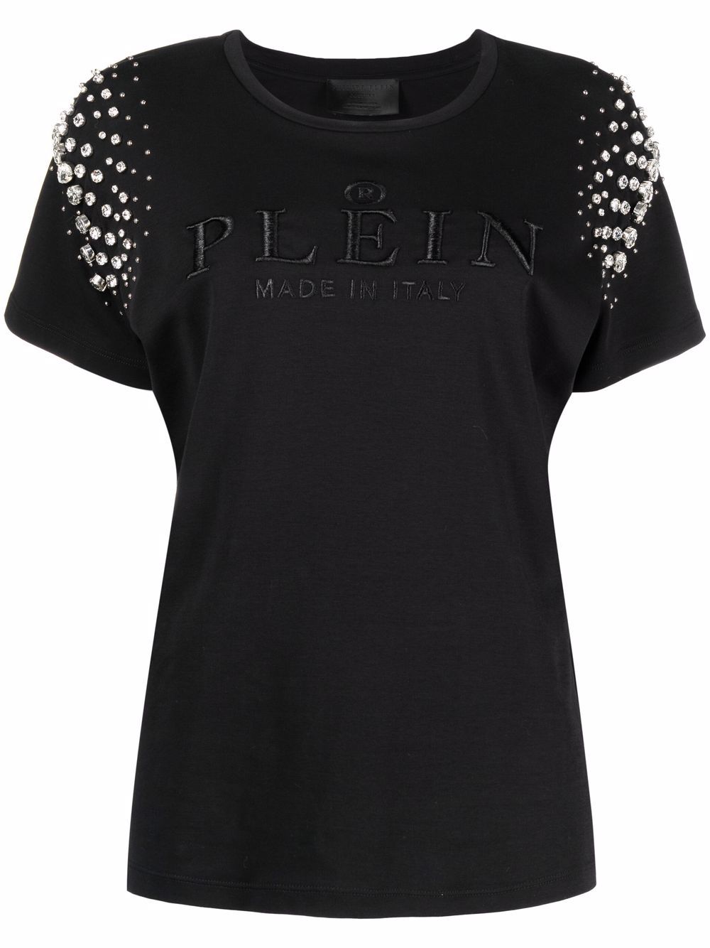 Philipp Plein Crystal Iconic cotton T-shirt - Black von Philipp Plein