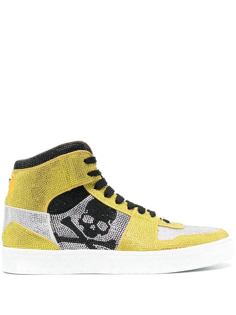 Philipp Plein Crystal Notorious high-top sneakers - Yellow von Philipp Plein