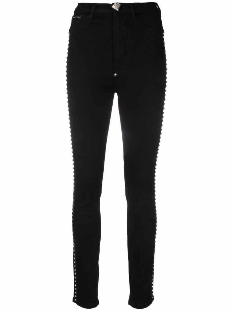 Philipp Plein Crystal super high-waist jeggins - Black von Philipp Plein