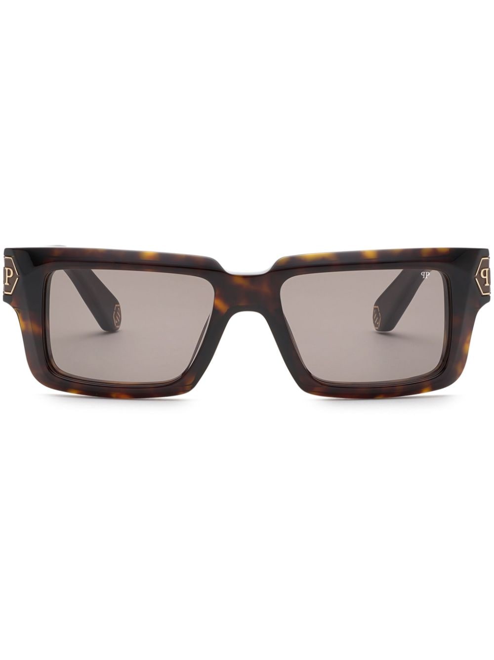 Philipp Plein Daily Masterpiece square-frame sunglasses - Brown von Philipp Plein