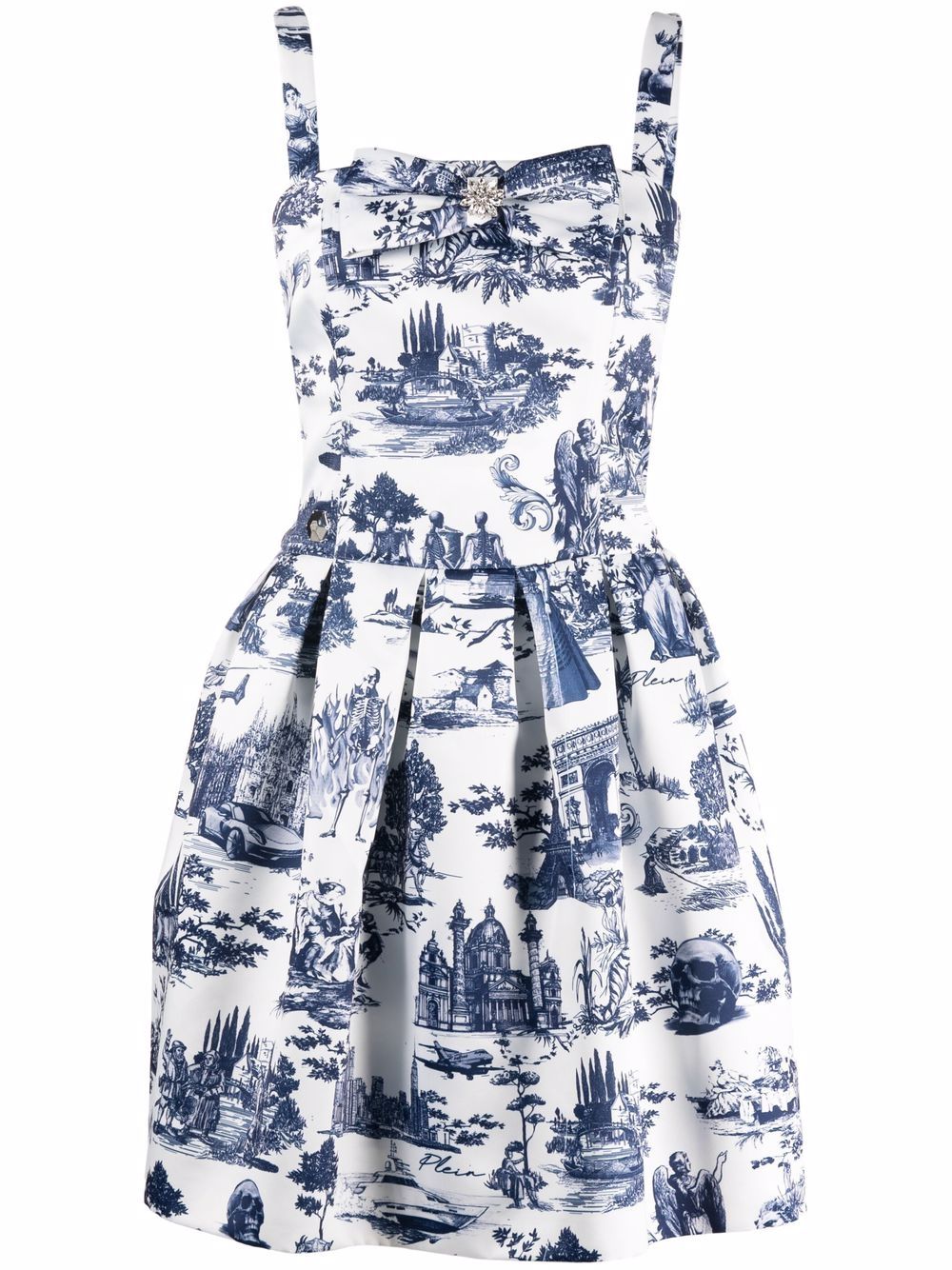 Philipp Plein En Plein Air print mini dress - White von Philipp Plein