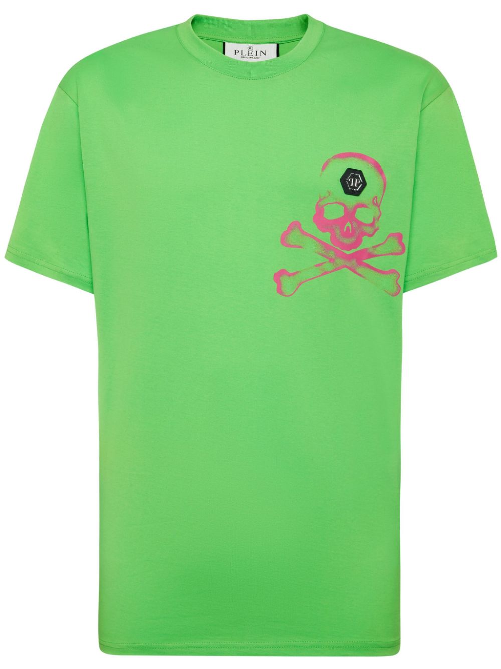 Philipp Plein Gothic Plein cotton T-shirt - Green von Philipp Plein