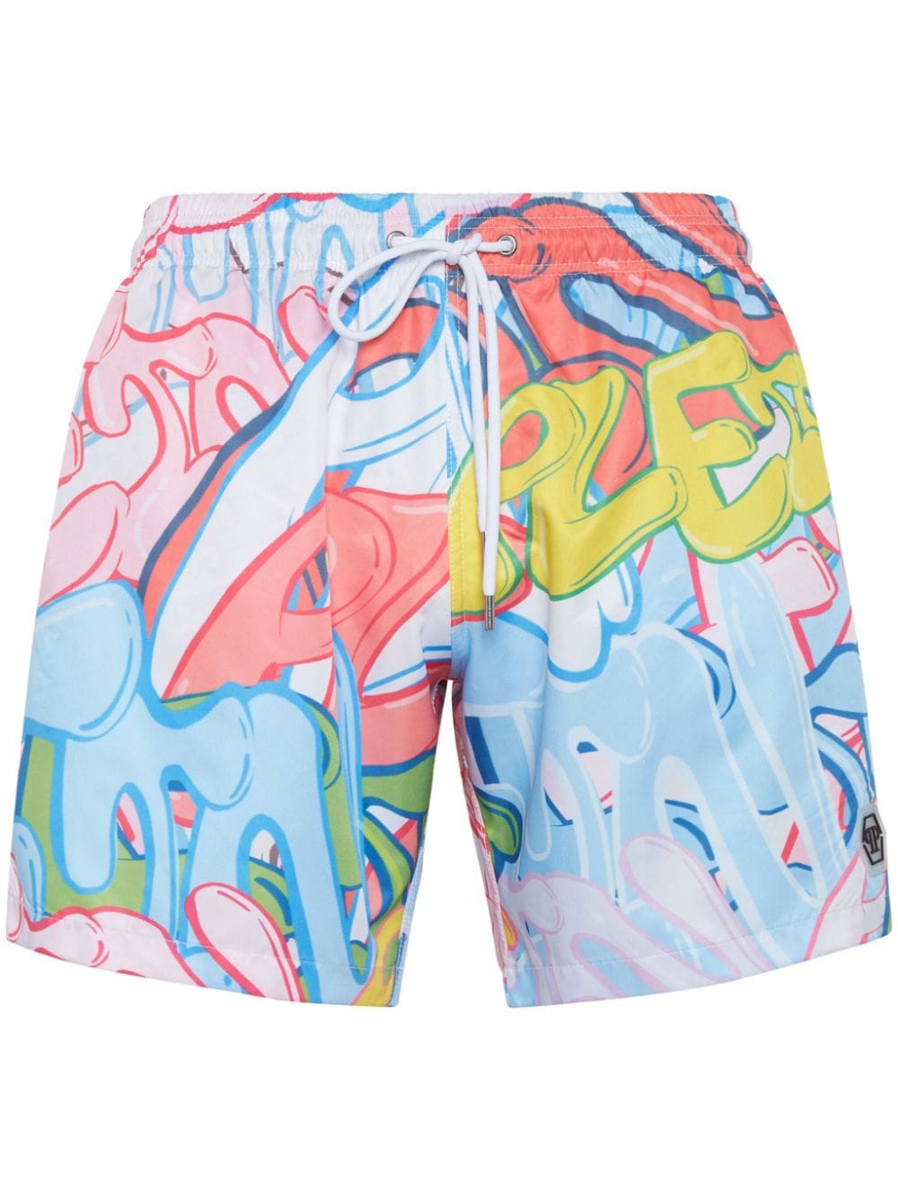 Philipp Plein Graffiti-print swim shorts - Pink von Philipp Plein