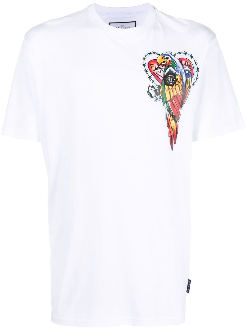 Philipp Plein Hawaii SS round neck T-shirt - White von Philipp Plein