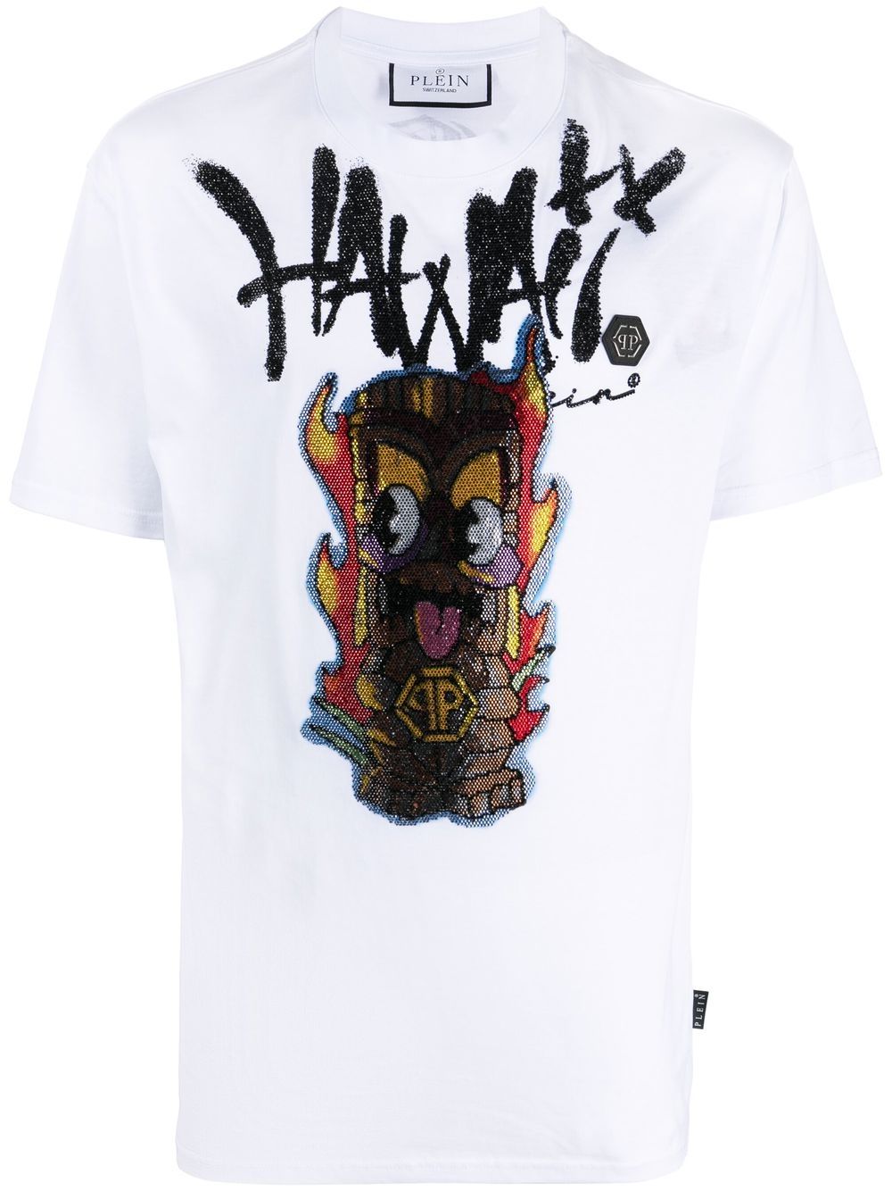 Philipp Plein Hawaii gem-print T-shirt - White von Philipp Plein