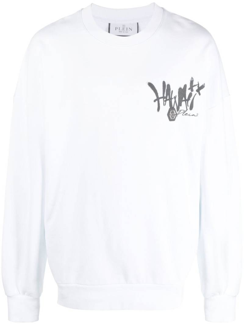 Philipp Plein Hawaii long-sleeve sweatshirt - White von Philipp Plein