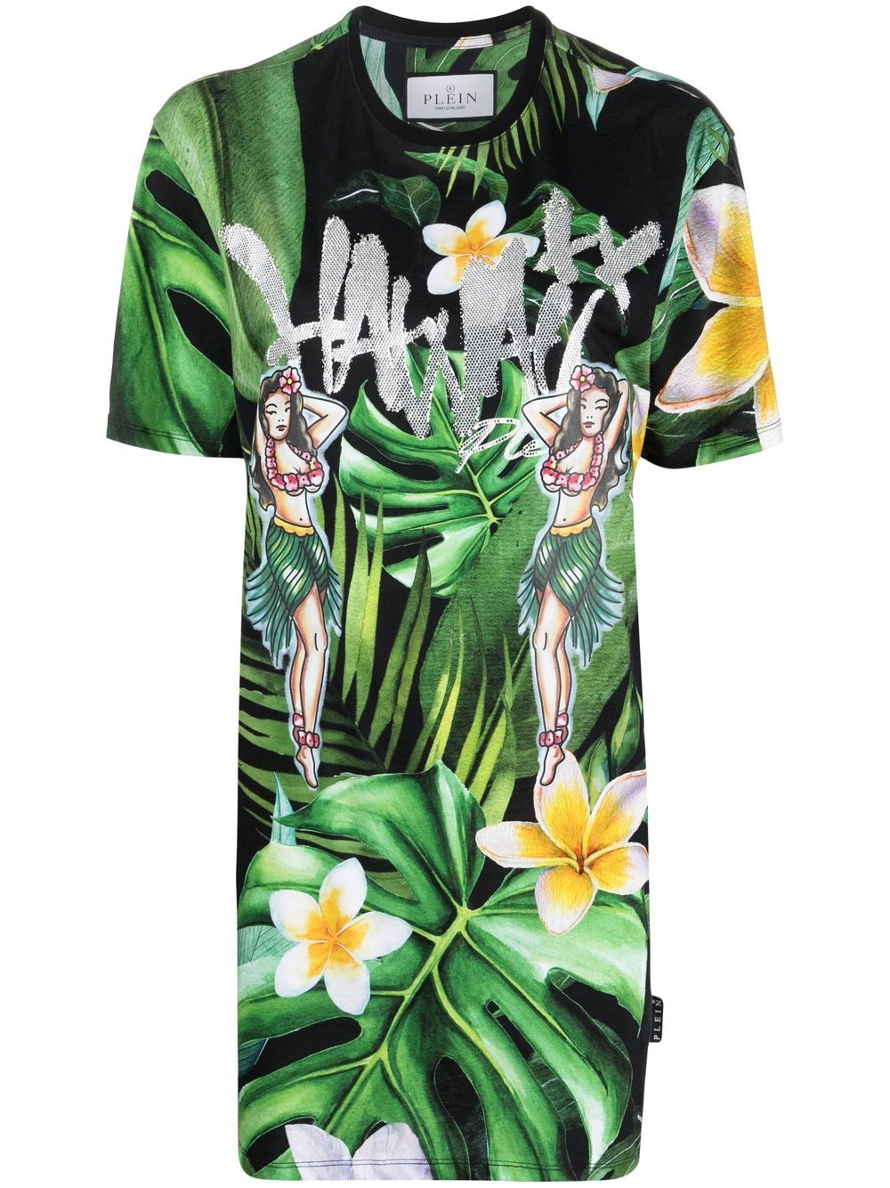 Philipp Plein Hawaii-print T-shirt - Green von Philipp Plein