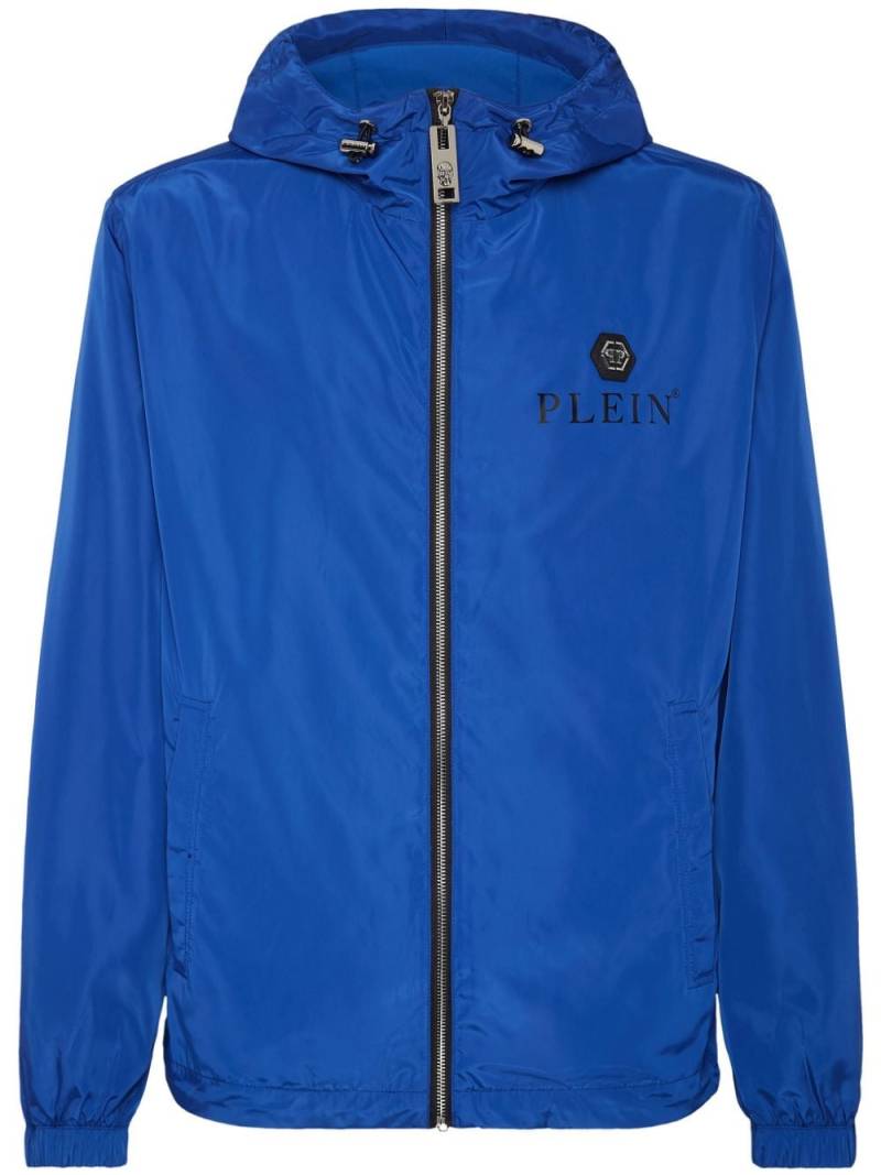 Philipp Plein Hexagon hooded jacket - Blue von Philipp Plein