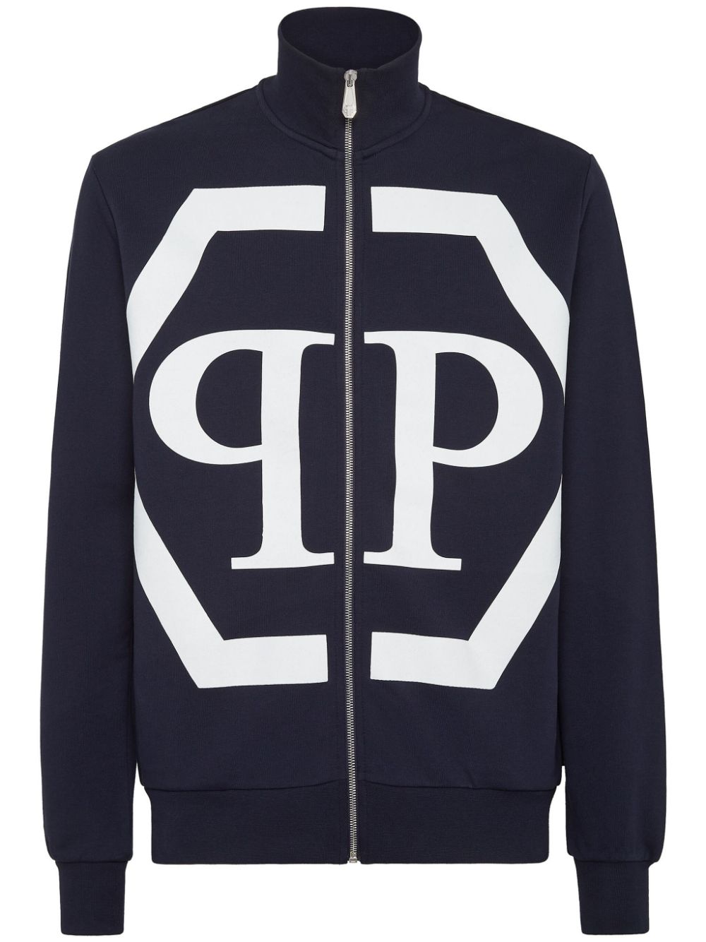 Philipp Plein Hexagon logo-print sweatshirt - Blue von Philipp Plein