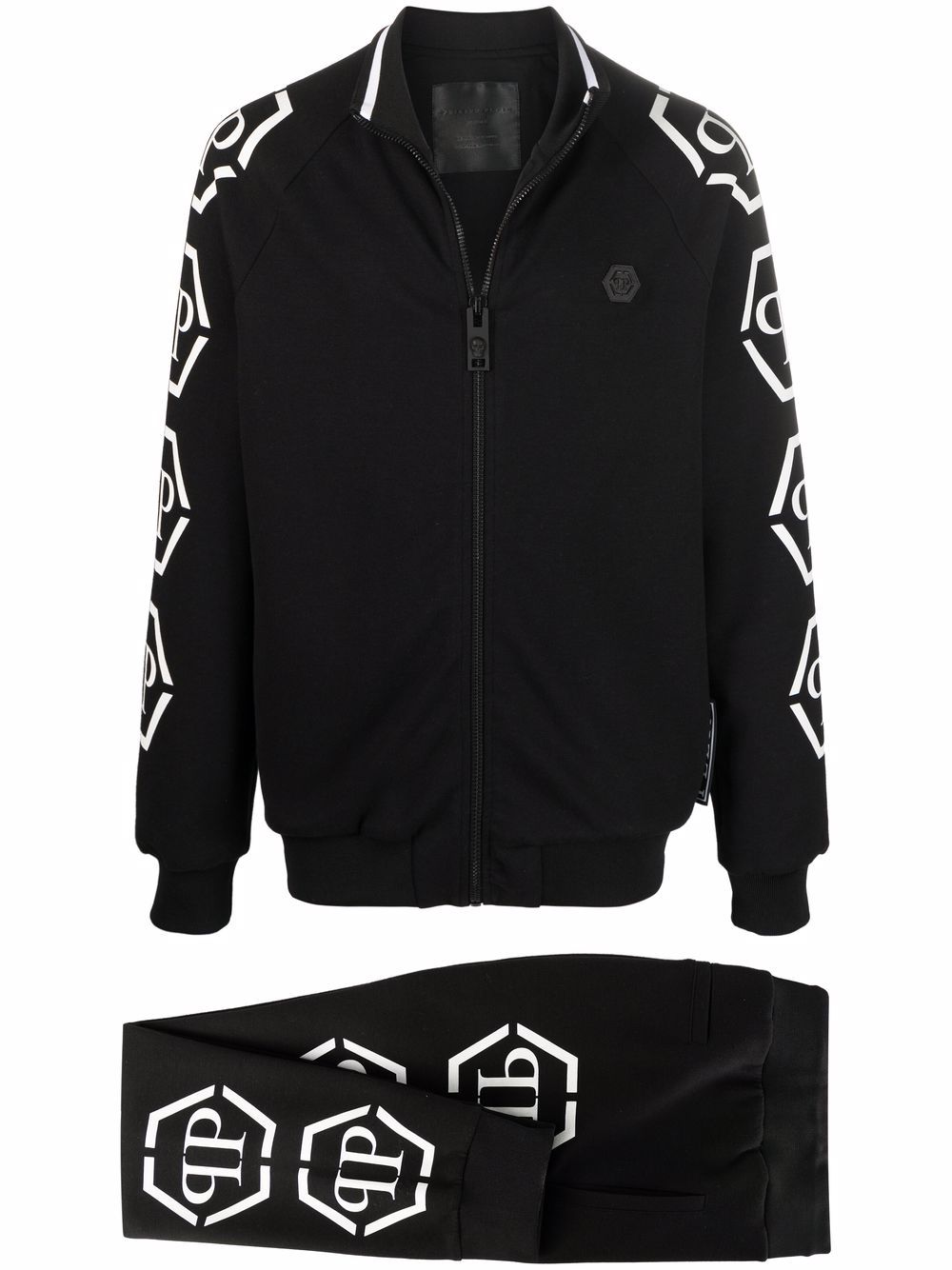 Philipp Plein Hexagon logo-print tracksuit set - Black von Philipp Plein