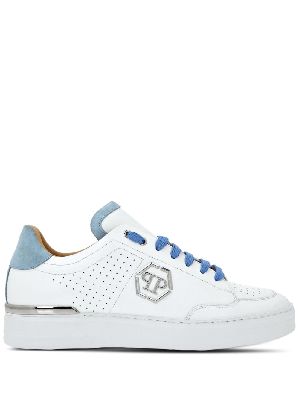 Philipp Plein Hexagon panelled low-top sneakers - White von Philipp Plein