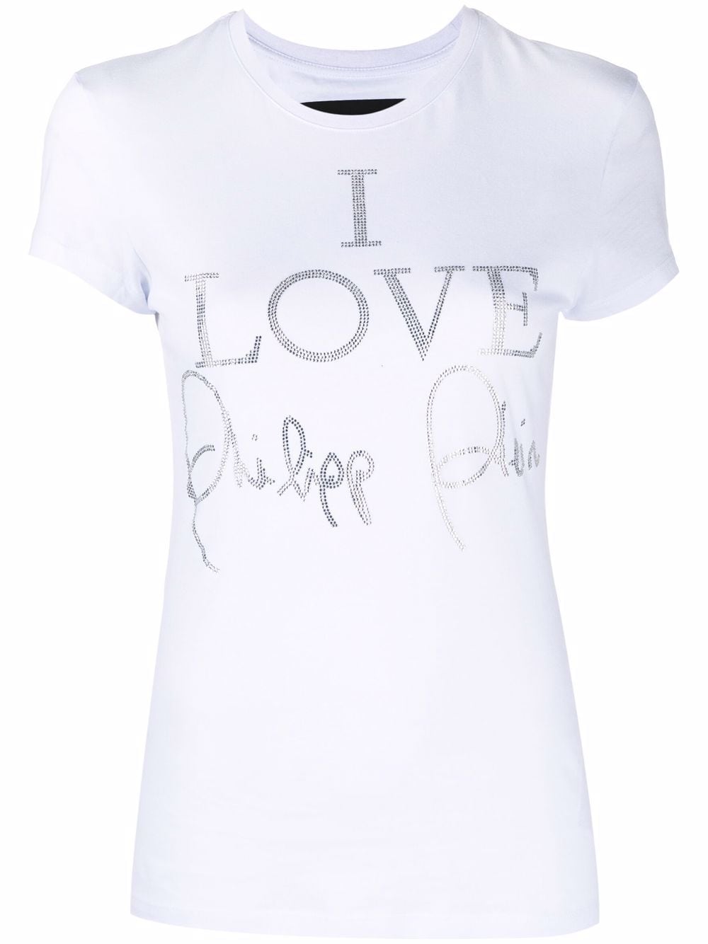 Philipp Plein I Love crystal-embellished T-shirt - White von Philipp Plein