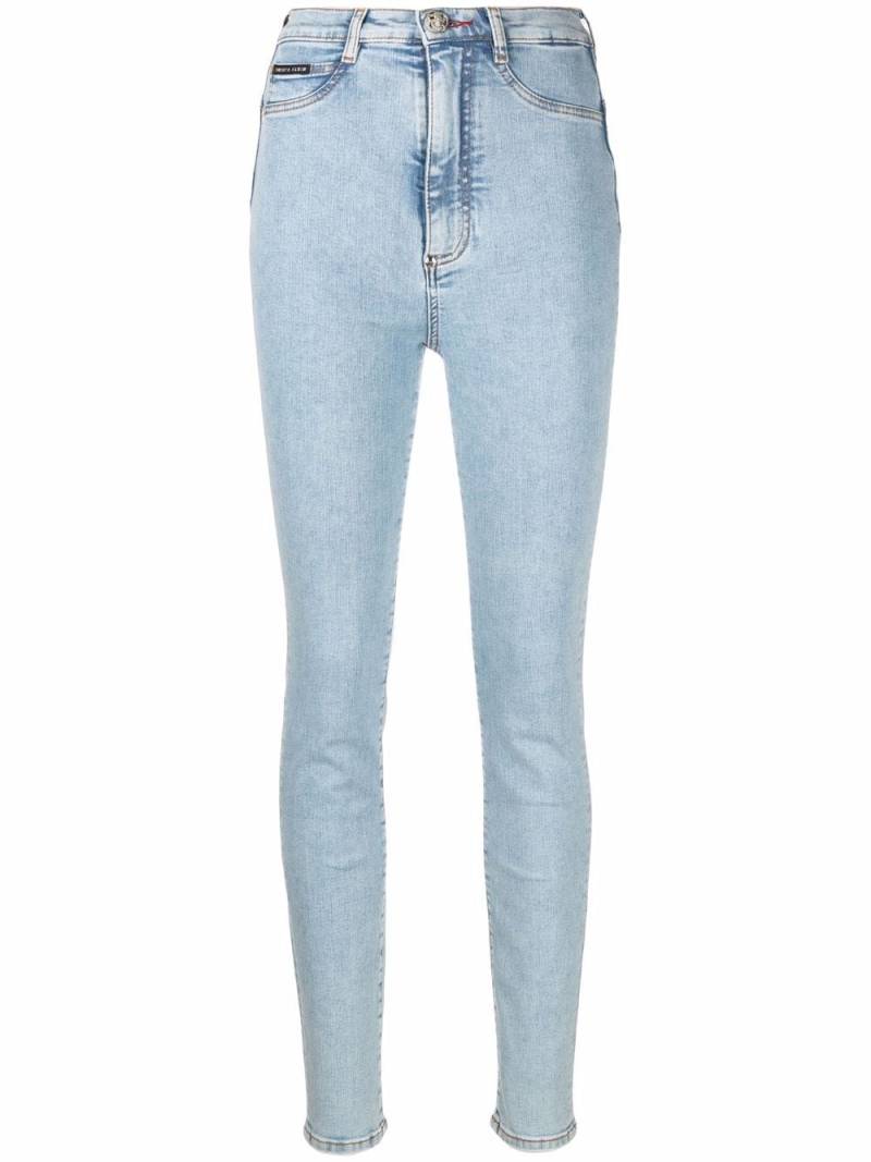 Philipp Plein Iconic high-waist skinny jeans - Blue von Philipp Plein