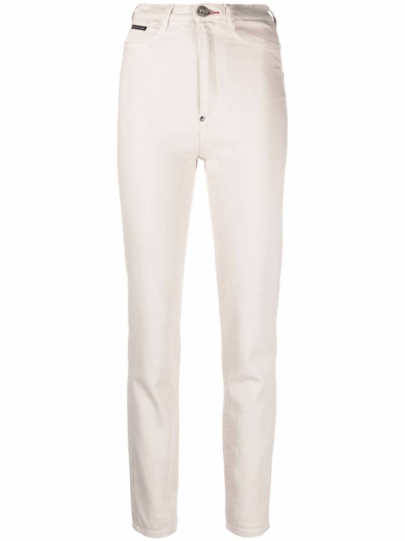 Philipp Plein Iconic high-waist skinny jeans - Neutrals von Philipp Plein