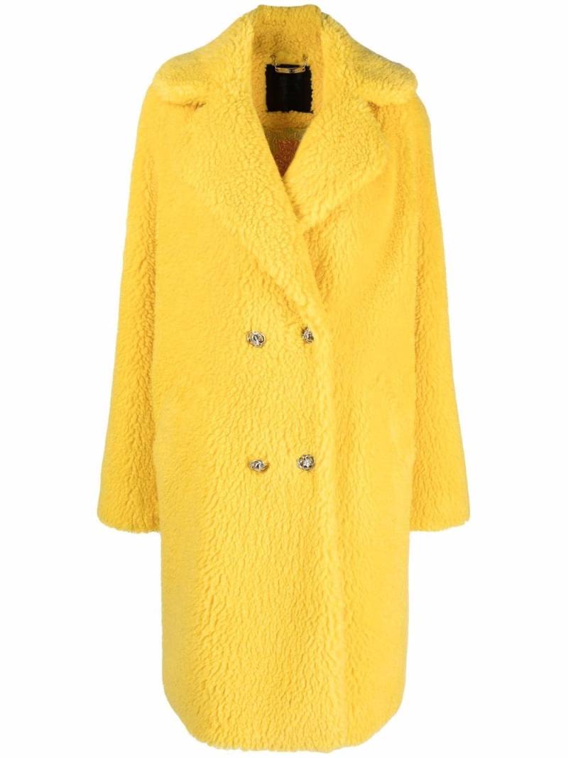 Philipp Plein Iconic long shaggy coat - Yellow von Philipp Plein