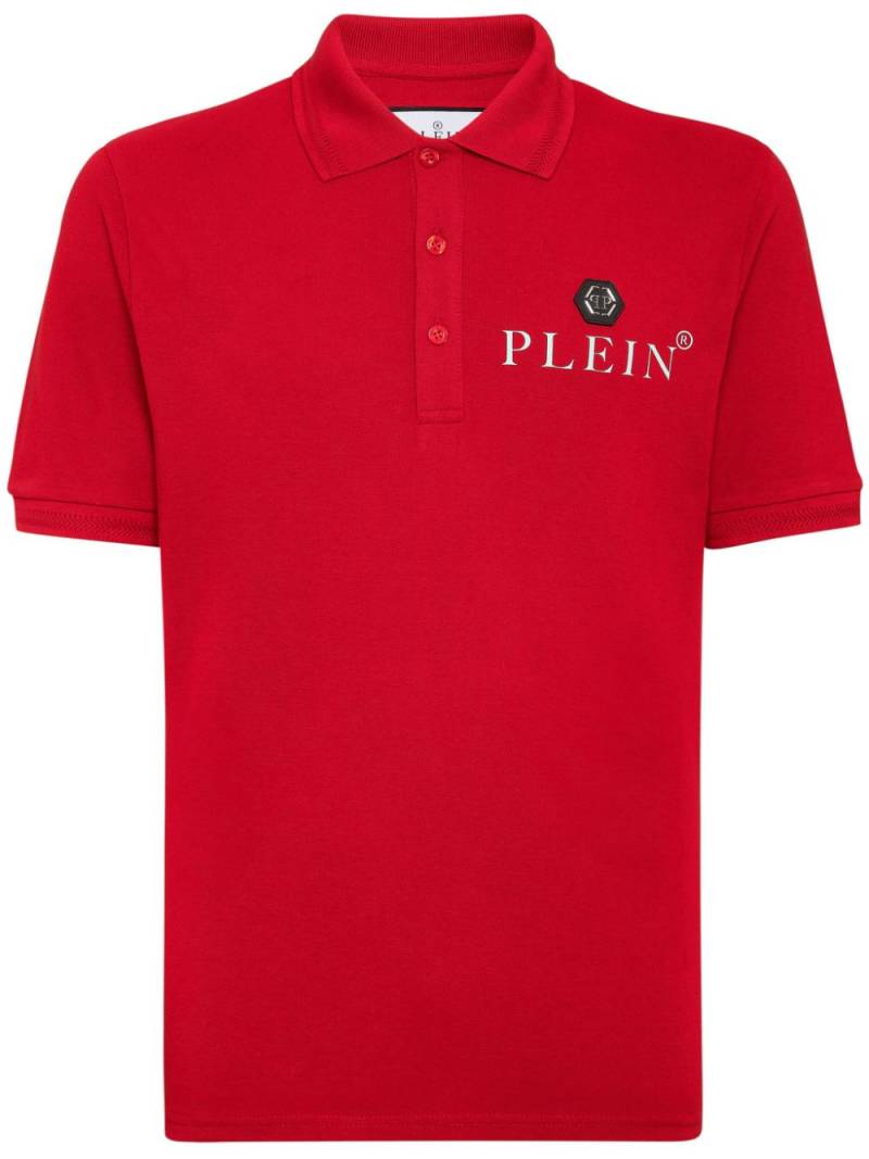 Philipp Plein Iconic piqué cotton polo shirt - Red von Philipp Plein
