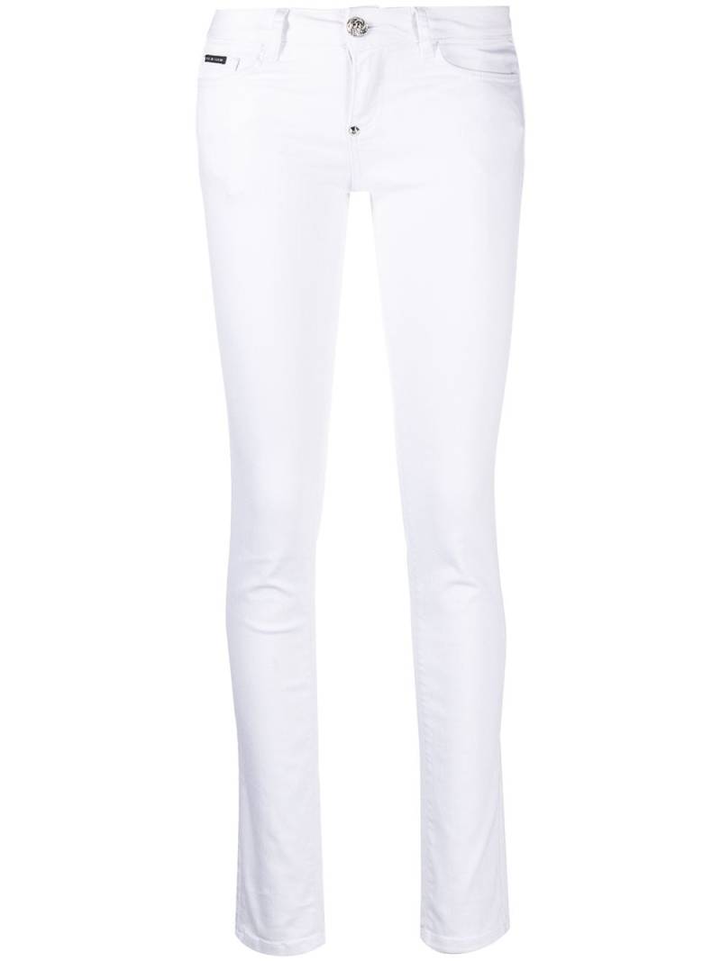 Philipp Plein Iconic slim fit jeans - White von Philipp Plein