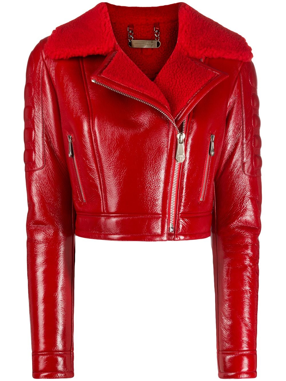 Philipp Plein Killer lined biker jacket - Red von Philipp Plein