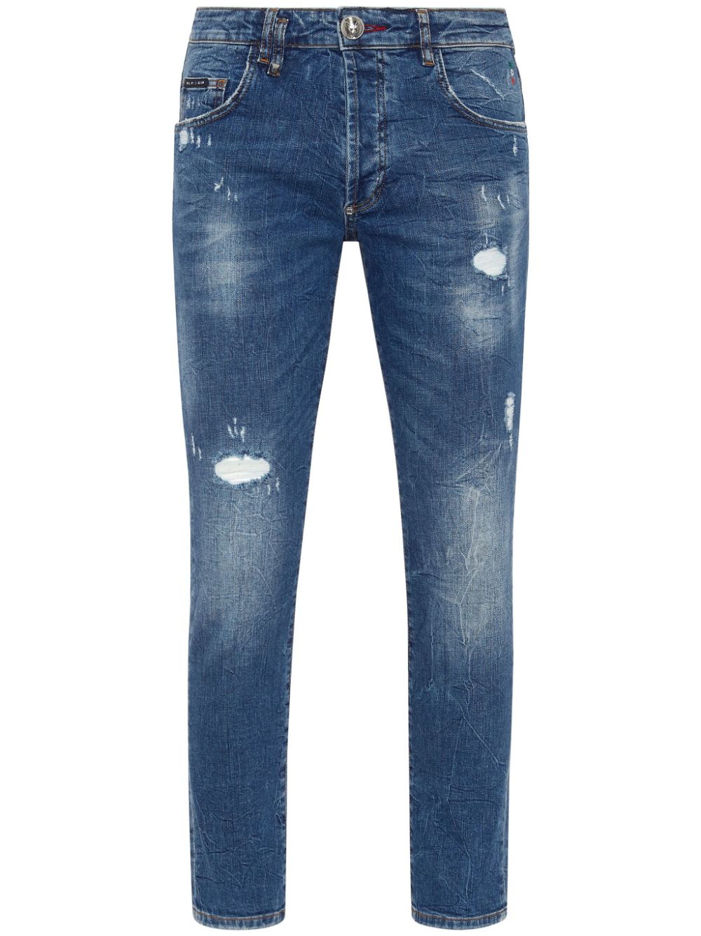 Philipp Plein Lion Circus skinny-cut jeans - Blue von Philipp Plein