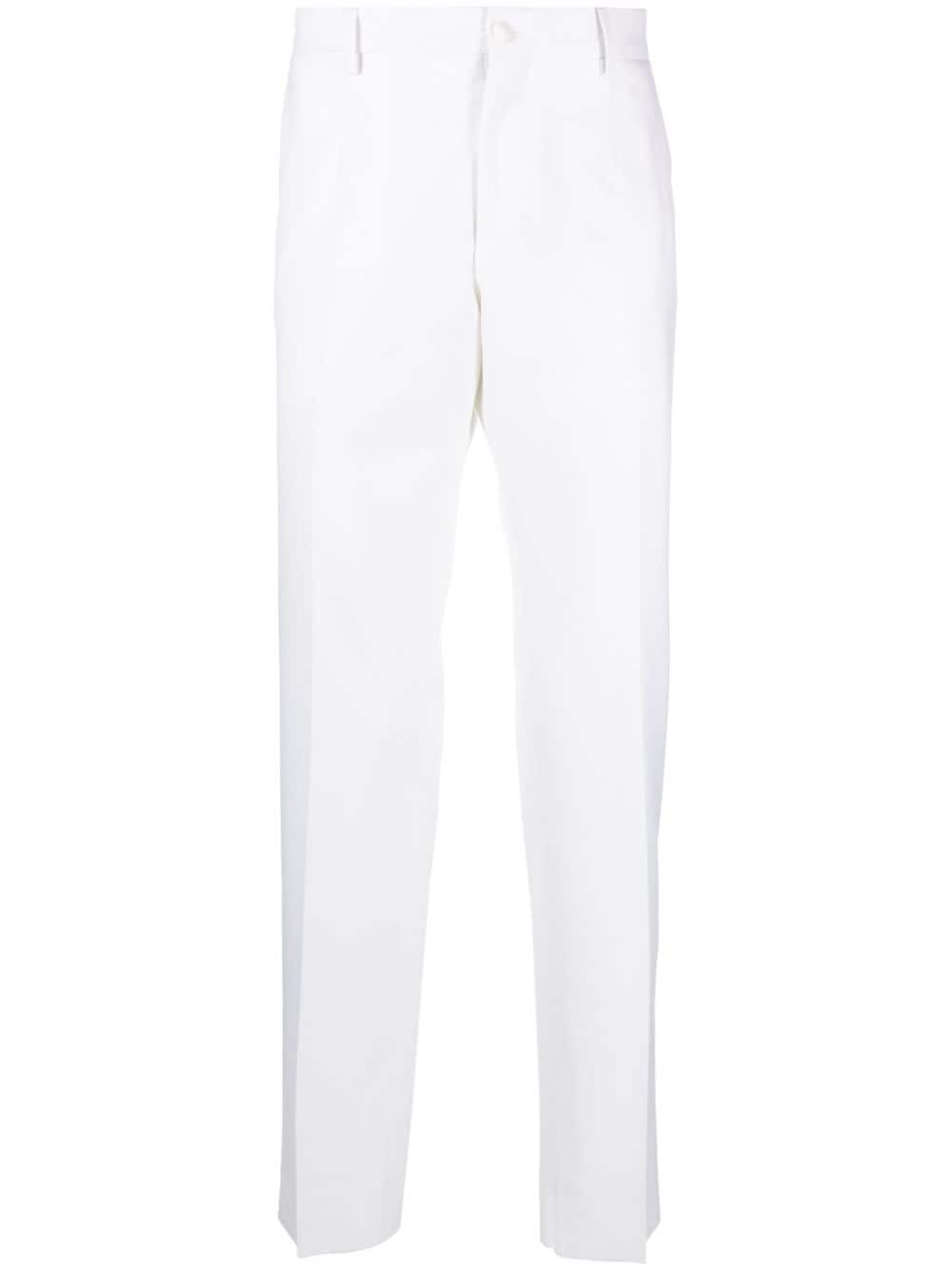 Philipp Plein Lord-fit twill chino trousers - White von Philipp Plein