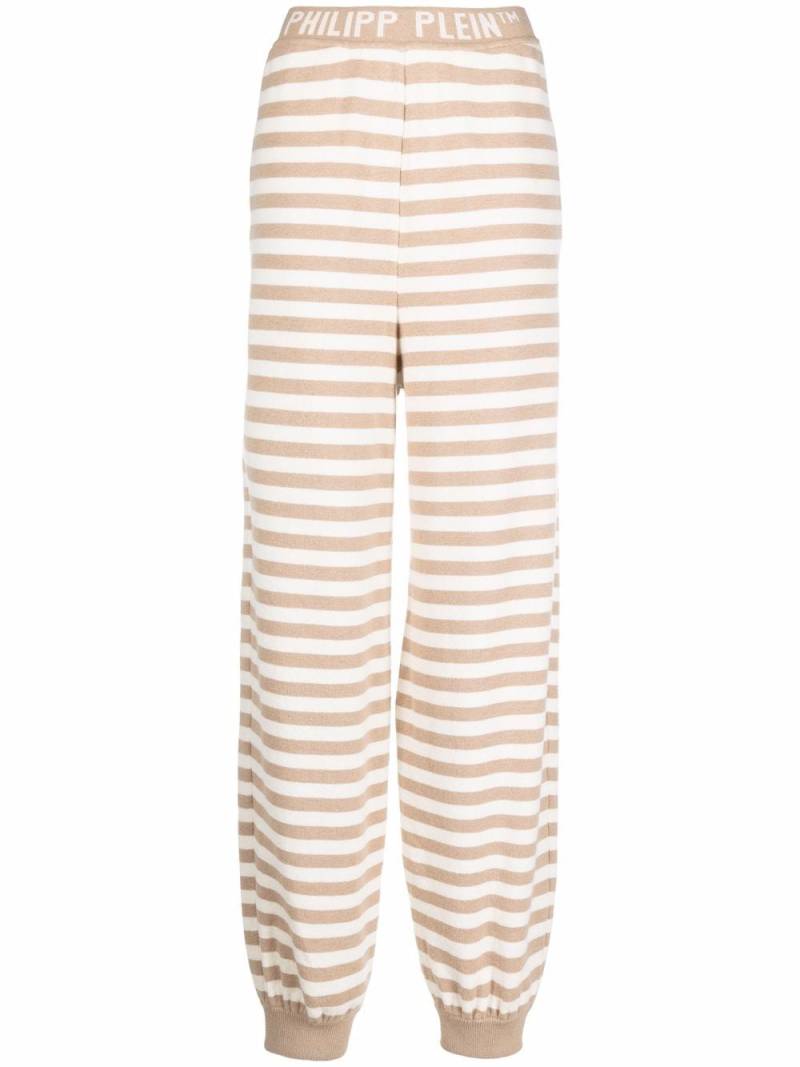 Philipp Plein Mariner striped cashmere sweatpants - Neutrals von Philipp Plein